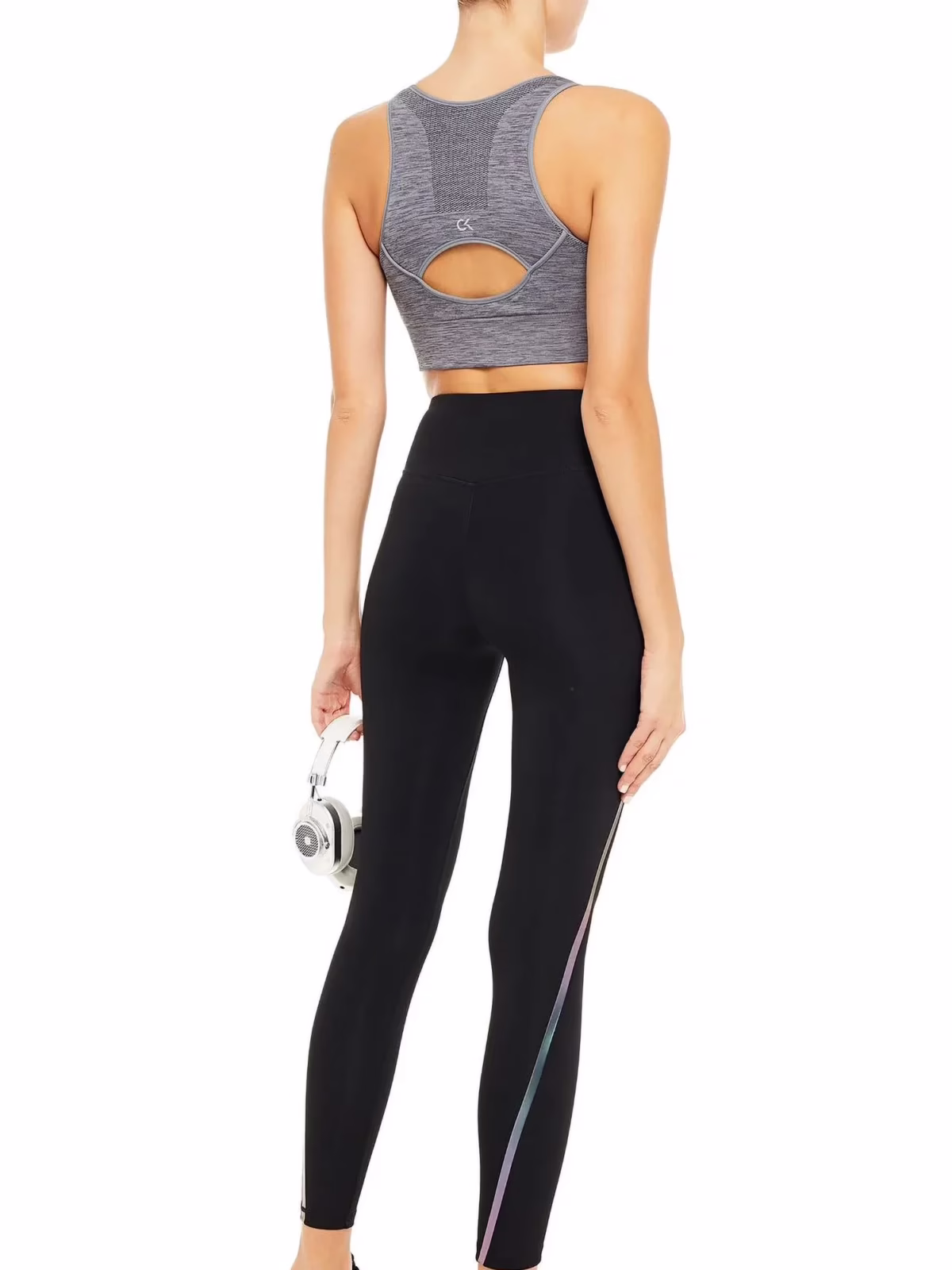 Calvin Klein Спортно Бюстие MED GREY HEATHER - GWS0K133077-077 - Image 2