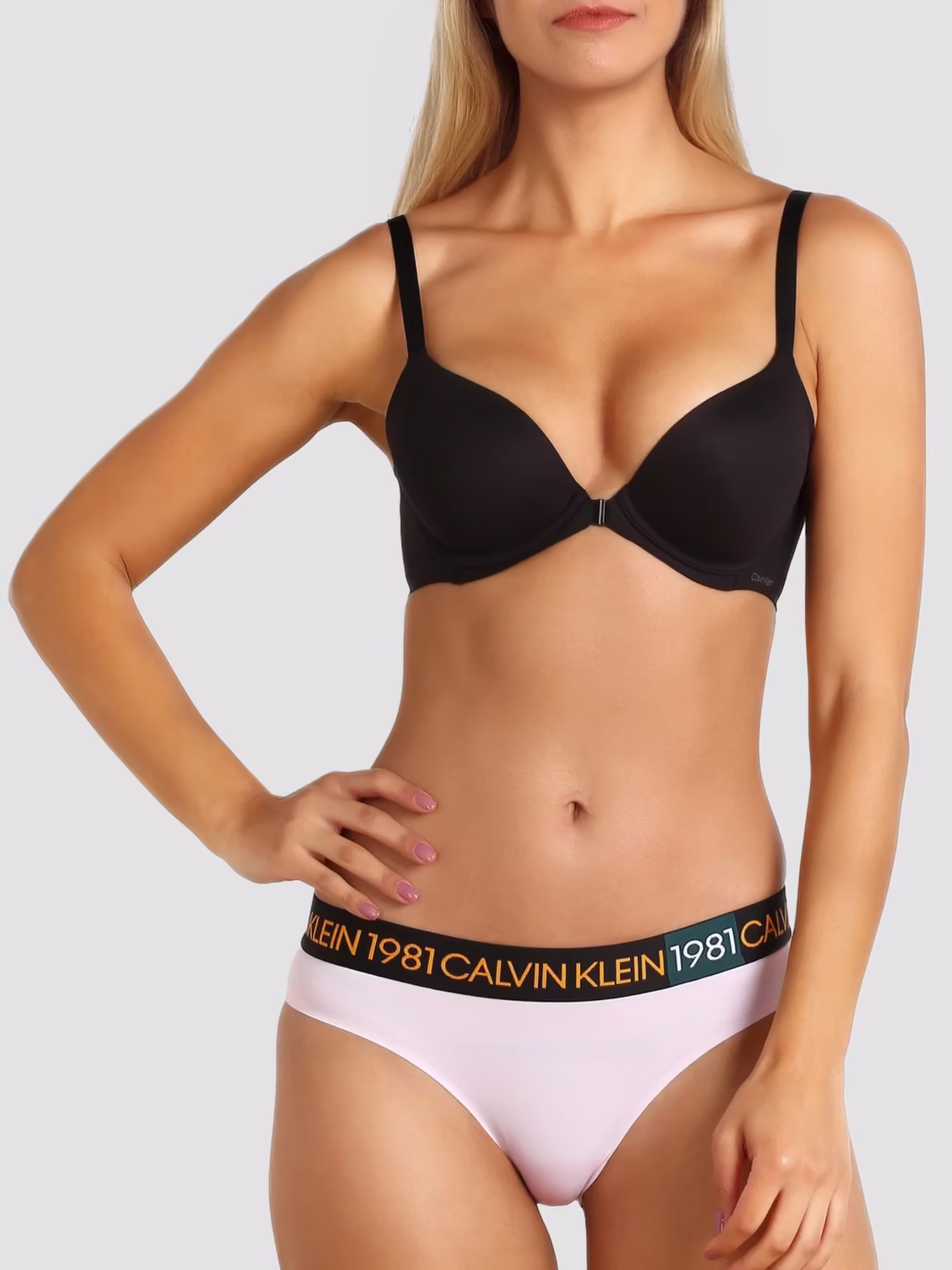Calvin Klein 1981 Bold Стреч-джърси Бикини - QF5449E-7JX - Image 2