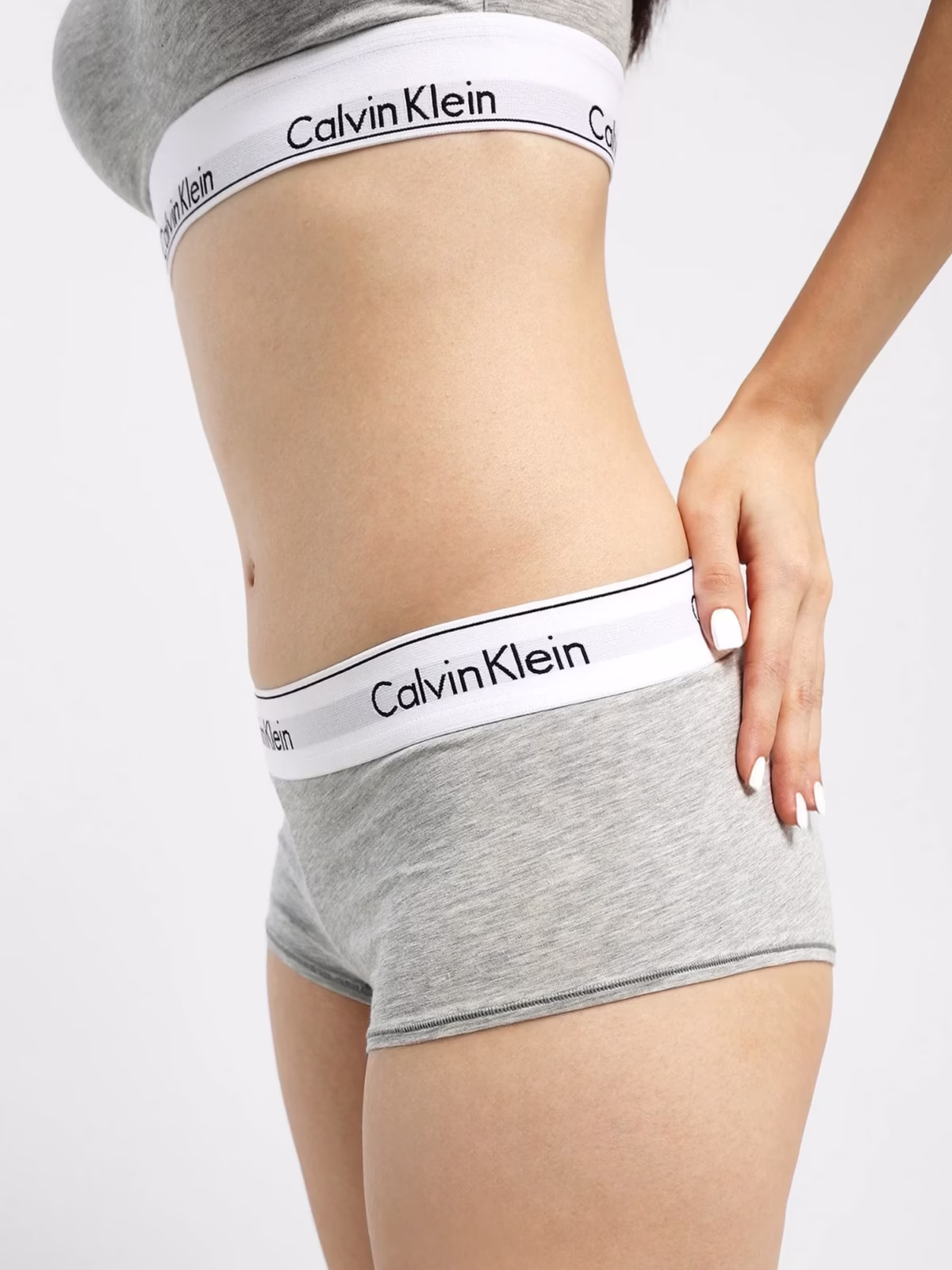 Calvin Klein  Дамски Боксерки - Сив - F3788E-020 - Image 4